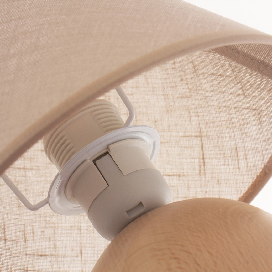 Bordlampe JUTA 1xE27/60W/230V bøg