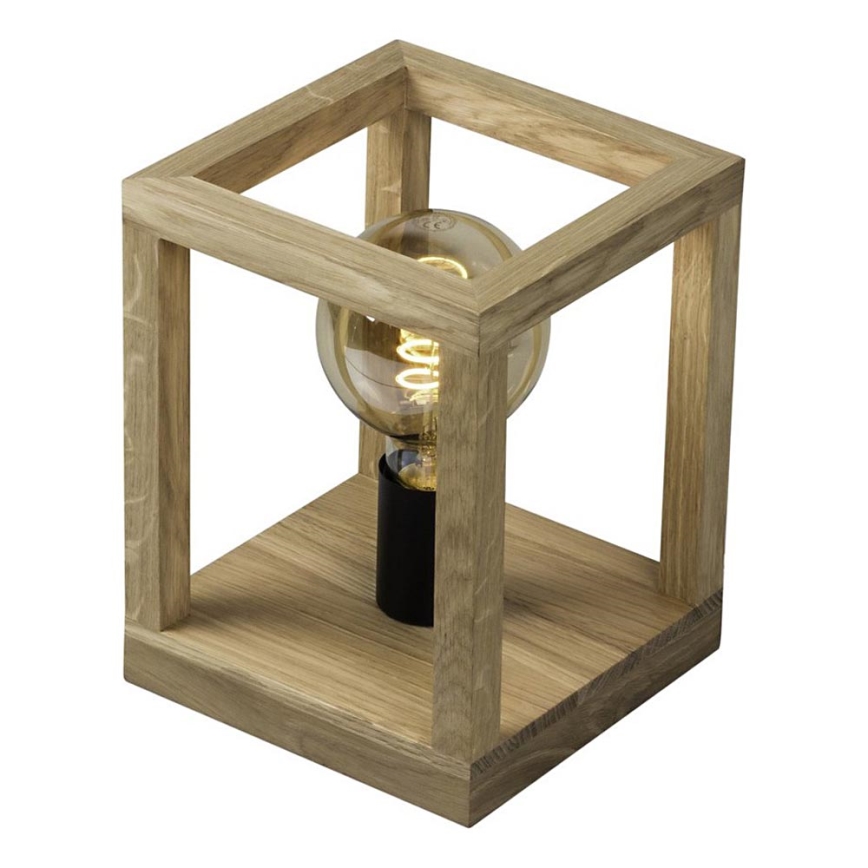 Bordlampe KAGO 1xE27/60W/230V mat egetræ