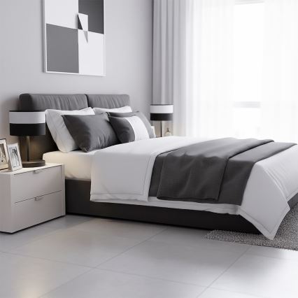 Bordlampe KARBON 1xE27/15W/230V sort/grå