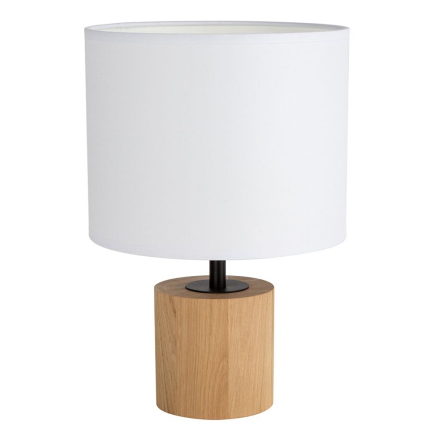 Bordlampe KRETA 1xE27/25W/230V fyrretræ/hvid