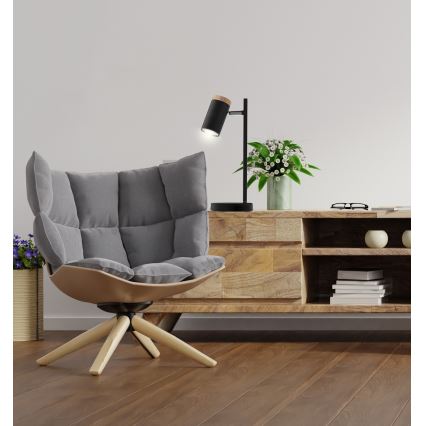 Bordlampe LAGOS 1xGU10/15W/230V sort/brun
