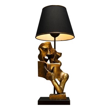 Bordlampe LECTURE 1xE27/40W/230V sort/guldfarvet
