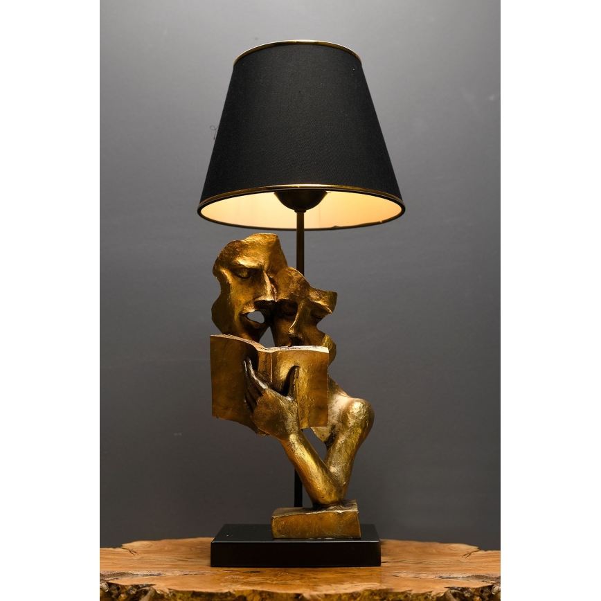 Bordlampe LECTURE 1xE27/40W/230V sort/guldfarvet