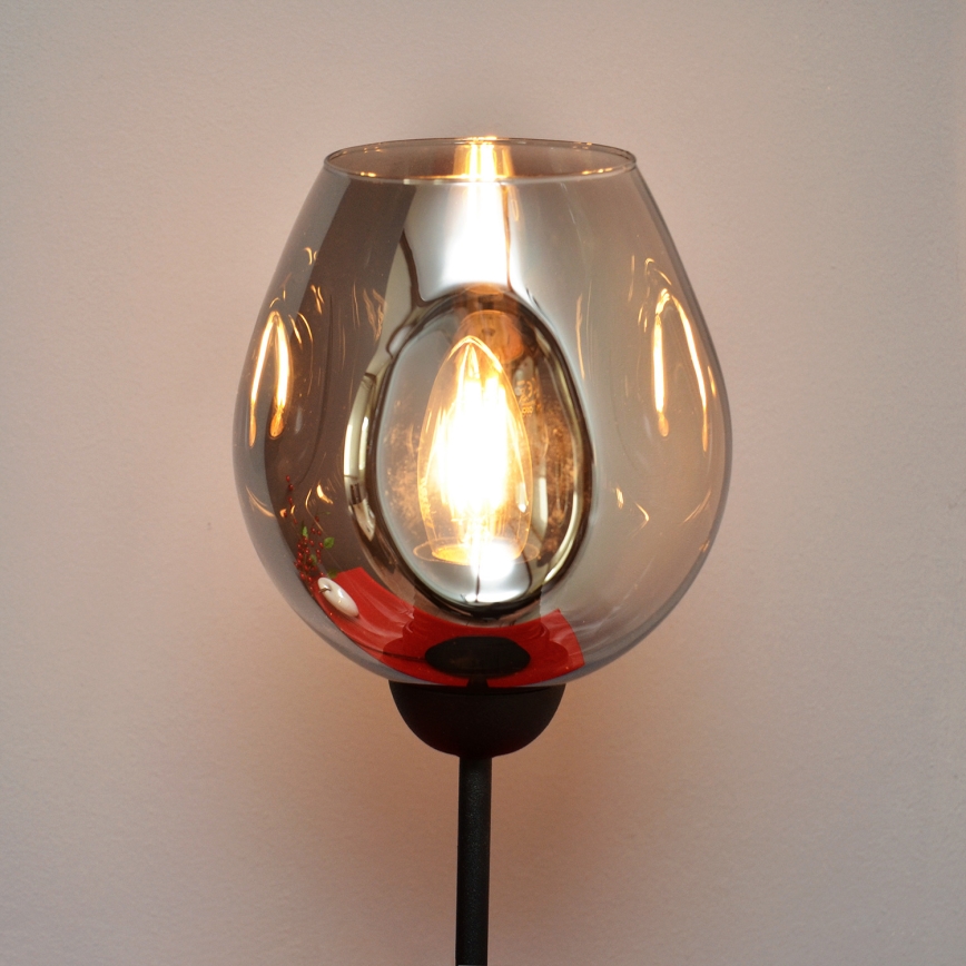Bordlampe LILI 1xE27/15W/230V sort/grå