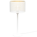 Bordlampe LOFT SHADE 1xE27/60W/230V diameter 25 cm hvid/gylden