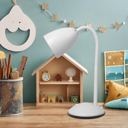 Bordlampe LOGIC 1xE27/60W/230V hvid