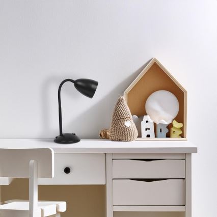 Bordlampe LOGIC 1xE27/60W/230V sort