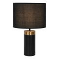 Bordlampe LUCIANO 1xE27/40W/230V sort/guld