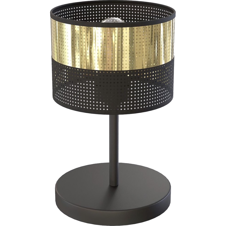 Bordlampe LUX 1xE27/15W/230V sort/guld