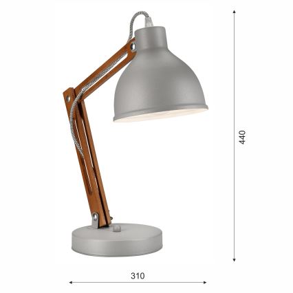 Bordlampe MARCELLO 1xE27/60W/230V bøg - FSC certificeret