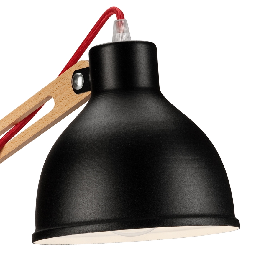 Bordlampe MARCELLO 1xE27/60W/230V bøg