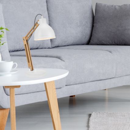 Bordlampe MARCELLO 1xE27/60W/230V bøg