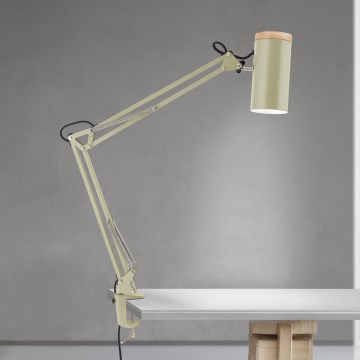 Bordlampe med klemme GILI 1xE27/40W/230V grøn