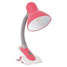 Bordlampe med klemme SUZI 1xE27/40W/230V pink
