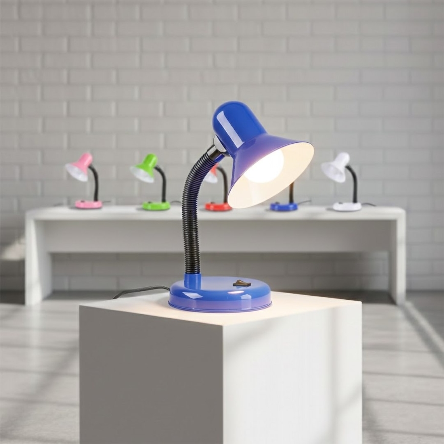 Bordlampe MENTOR 1xE27/15W/230V blå
