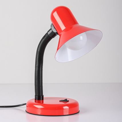 Bordlampe MENTOR 1xE27/15W/230V rød