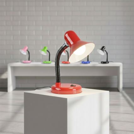 Bordlampe MENTOR 1xE27/15W/230V rød