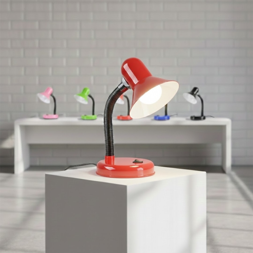 Bordlampe MENTOR 1xE27/15W/230V rød