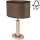 Bordlampe MERCEDES 1xE27/40W/230V 46 cm brun/eg – FSC certificeret