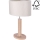 Bordlampe MERCEDES 1xE27/40W/230V 46 cm cremefarvet/eg – FSC certificeret