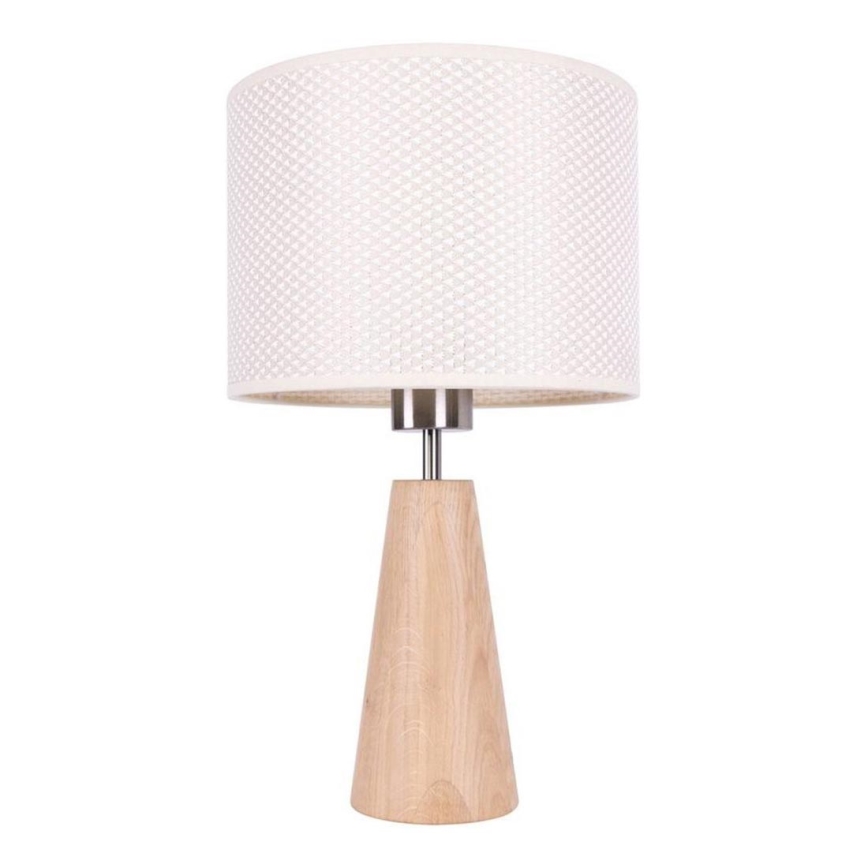 Bordlampe MERCEDES 1xE27/40W/230V Ø 43 cm creme/eg