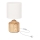 Bordlampe MINOS 1xE14/40W/230V Brun/Hvid