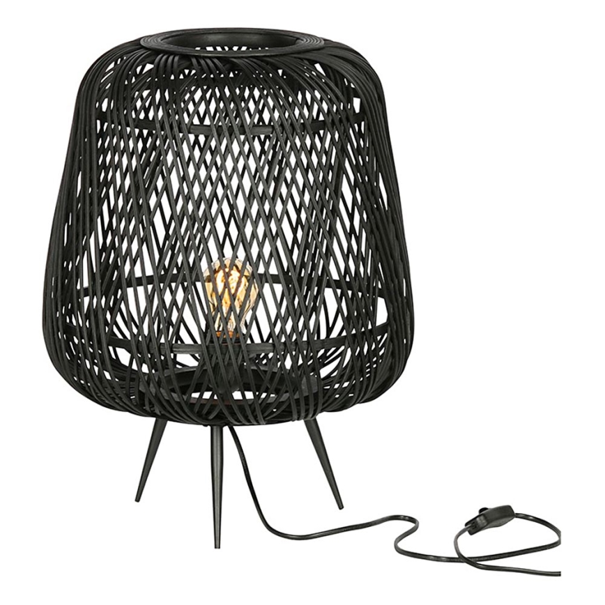 Bordlampe MOZA 1xE27/60W/230V bambus sort