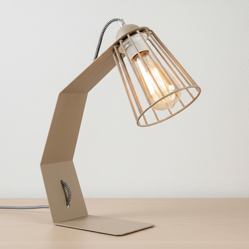 Bordlampe NANDO 1xE27/15W/230V beige