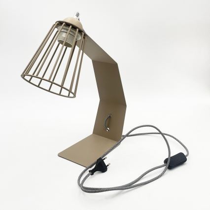 Bordlampe NANDO 1xE27/15W/230V beige