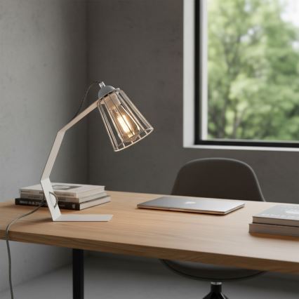 Bordlampe NANDO 1xE27/15W/230V hvid