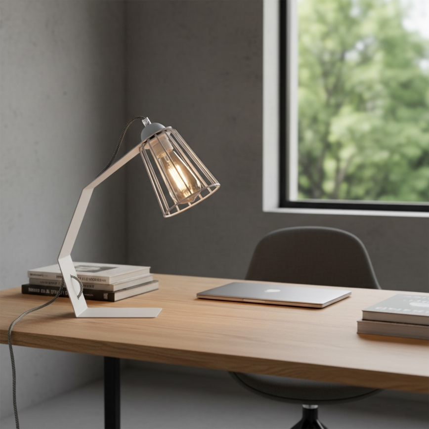 Bordlampe NANDO 1xE27/15W/230V hvid