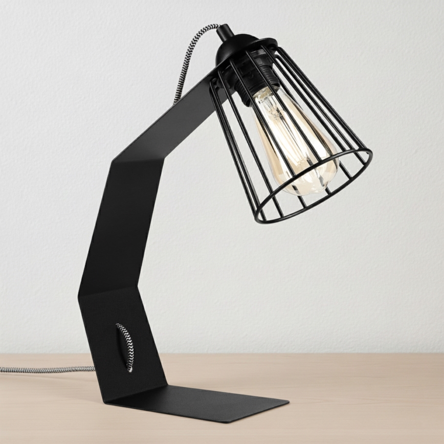 Bordlampe NANDO 1xE27/15W/230V sort