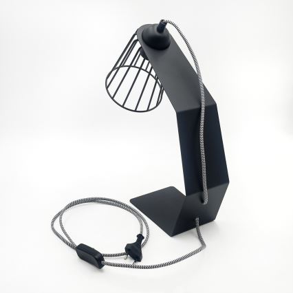 Bordlampe NANDO 1xE27/15W/230V sort