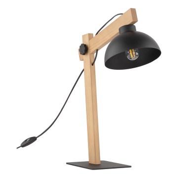 Bordlampe OSLO 1xE27/15W/230V fyrretræ/sort