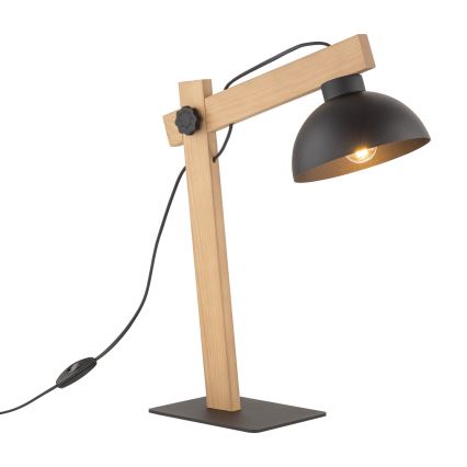 Bordlampe OSLO 1xE27/15W/230V fyrretræ/sort