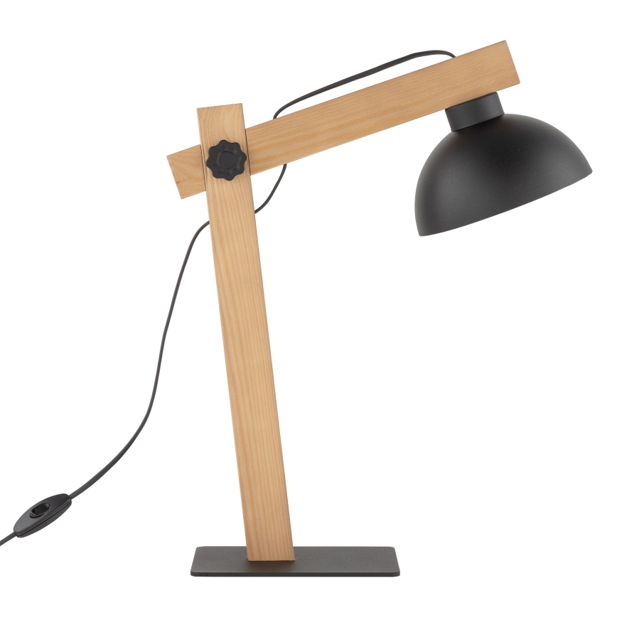 Bordlampe OSLO 1xE27/15W/230V fyrretræ/sort