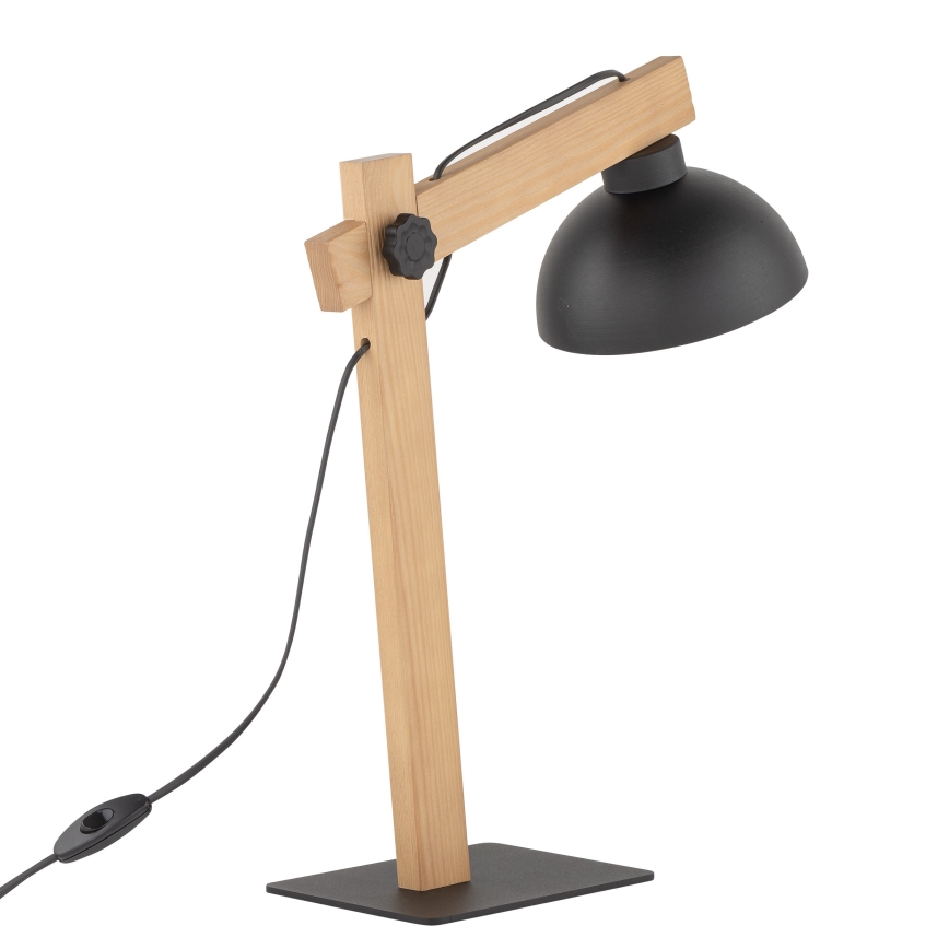 Bordlampe OSLO 1xE27/15W/230V fyrretræ/sort