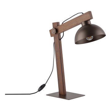 Bordlampe OSLO 1xE27/15W/230V valnød/brun