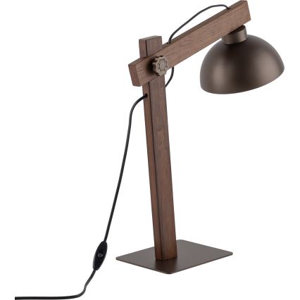 Bordlampe OSLO 1xE27/15W/230V valnød/brun