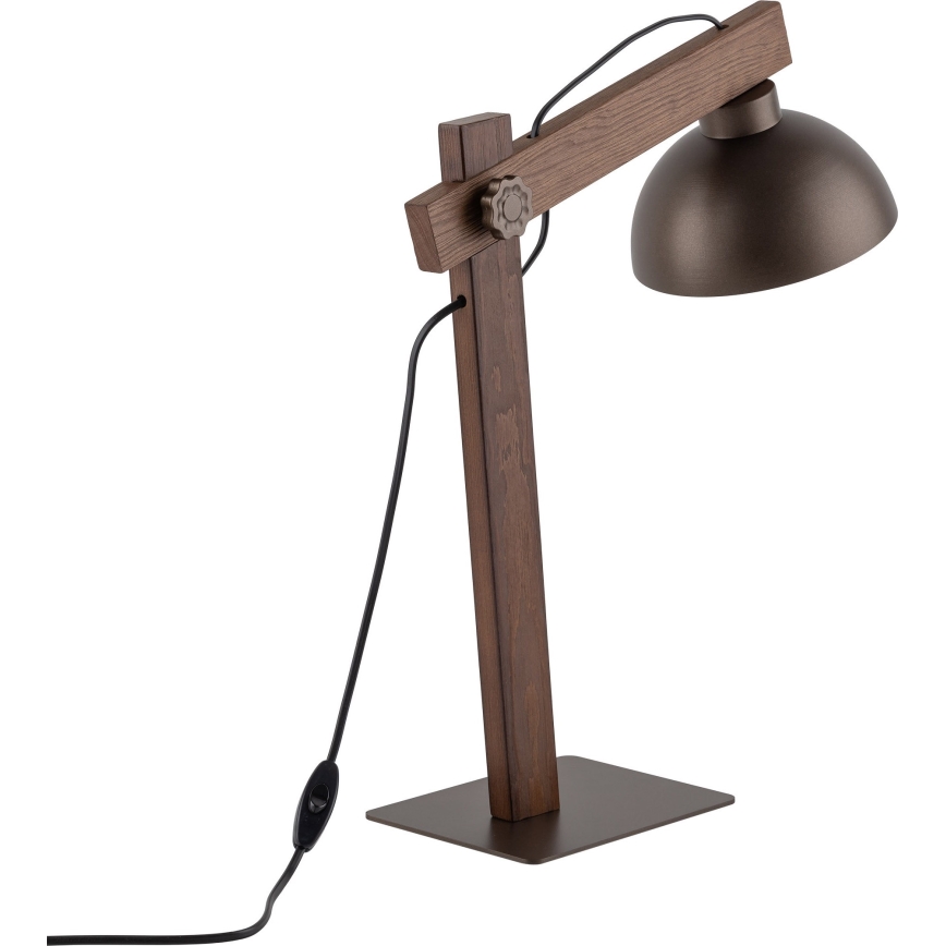 Bordlampe OSLO 1xE27/15W/230V valnød/brun