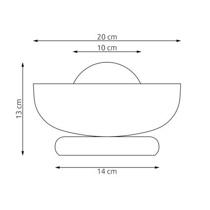 Bordlampe OZZY 1xG9/8W/230V grå