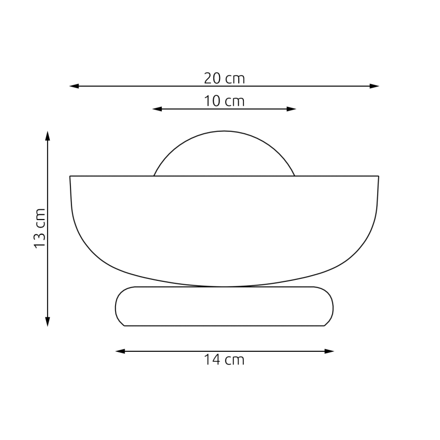 Bordlampe OZZY 1xG9/8W/230V hvid