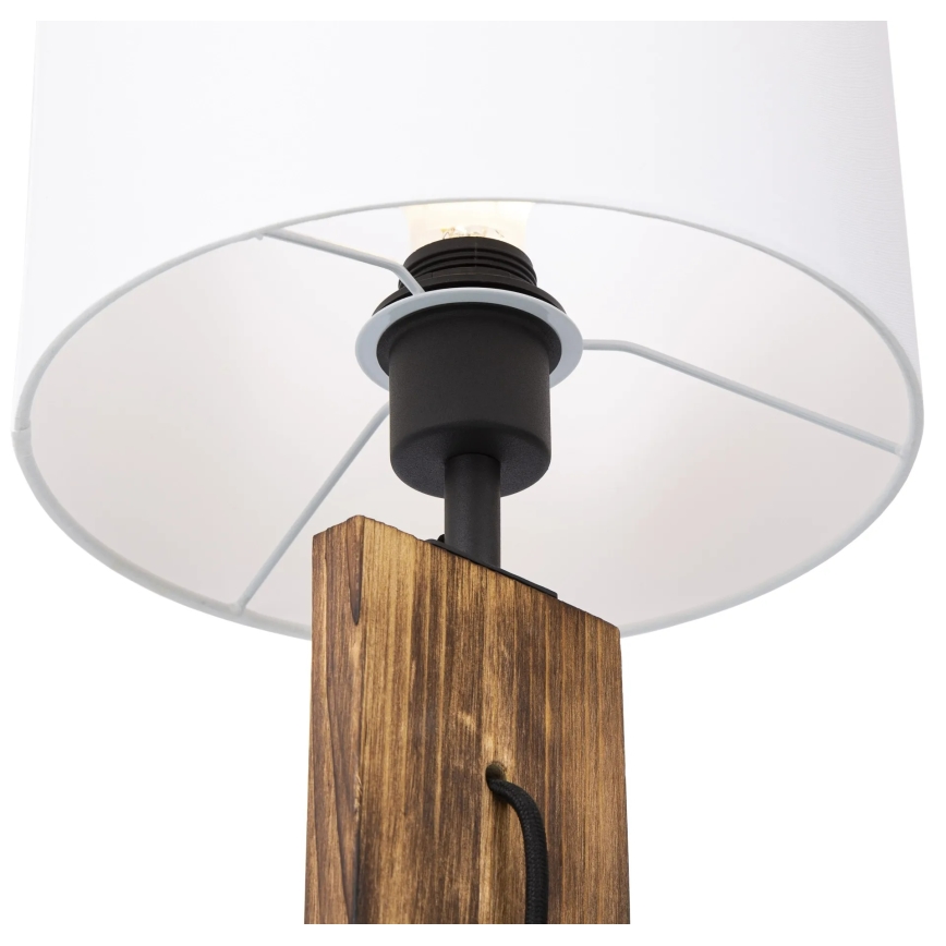 Bordlampe PINUS 1xE27/40W/230V hvid/træ