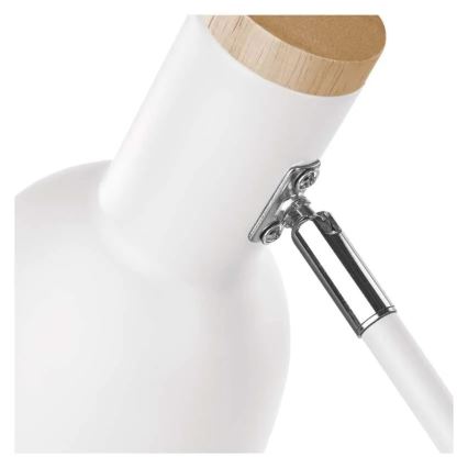 Bordlampe POPPY 1xE27/25W/230V hvid