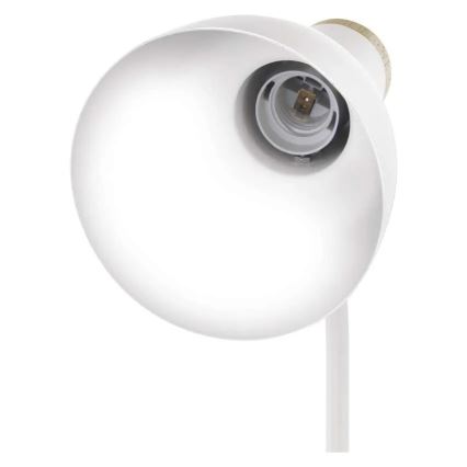 Bordlampe POPPY 1xE27/25W/230V hvid