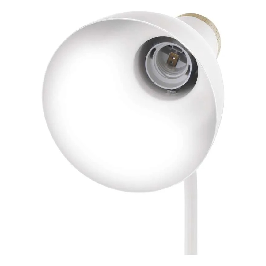 Bordlampe POPPY 1xE27/25W/230V hvid