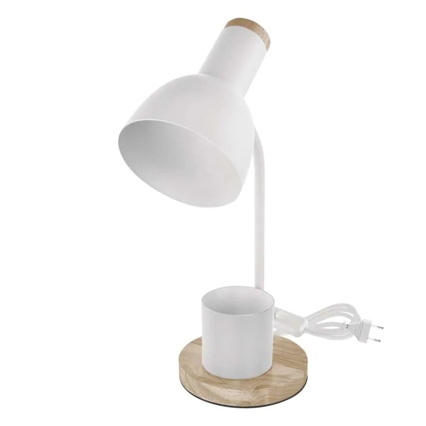 Bordlampe POPPY 1xE27/25W/230V hvid