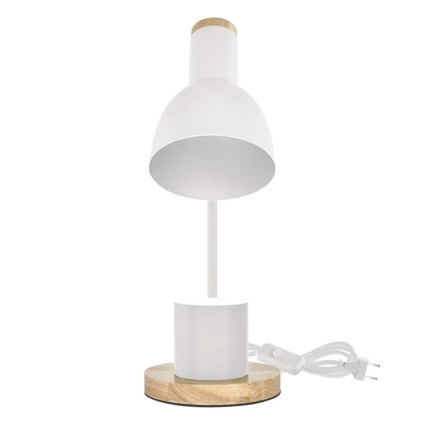 Bordlampe POPPY 1xE27/25W/230V hvid