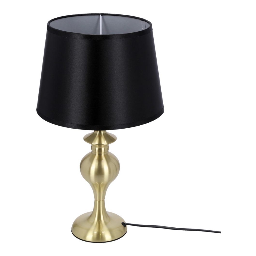 Bordlampe PRIMA GOLD 1xE27/60W/230V sort/guldfarvet