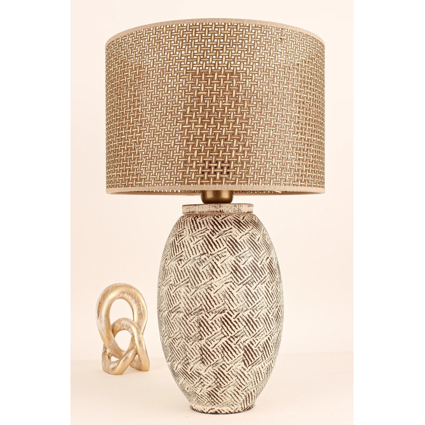 Bordlampe RAMZES 1xE27/40W/230V beige